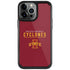 Iowa State University Athletic Text iPhone Cases