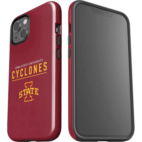 Iowa State University Athletic Text iPhone 15 Impact Case