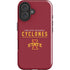 Iowa State University Athletic Text iPhone 16 Impact Case