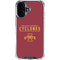 Iowa State University Athletic Text iPhone 16 Plus Clear Case
