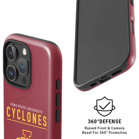 Iowa State University Athletic Text iPhone 16 Pro Magsafe Impact Case