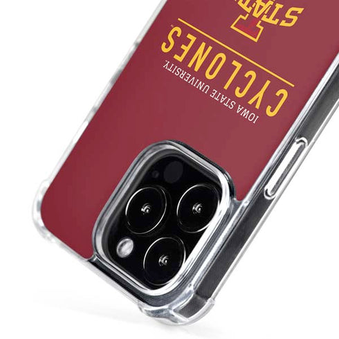 Iowa State University Athletic Text iPhone 16 Pro Max MagSafe Case