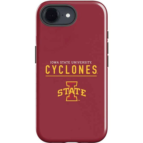 Iowa State University Athletic Text iPhone 16e Impact Case