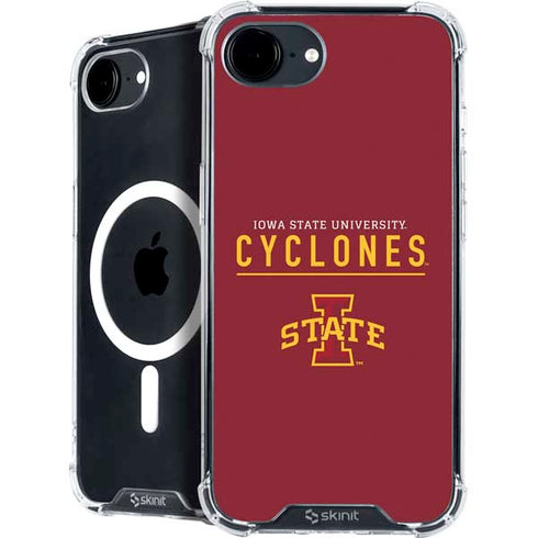 Iowa State University Athletic Text iPhone 16e MagSafe Case