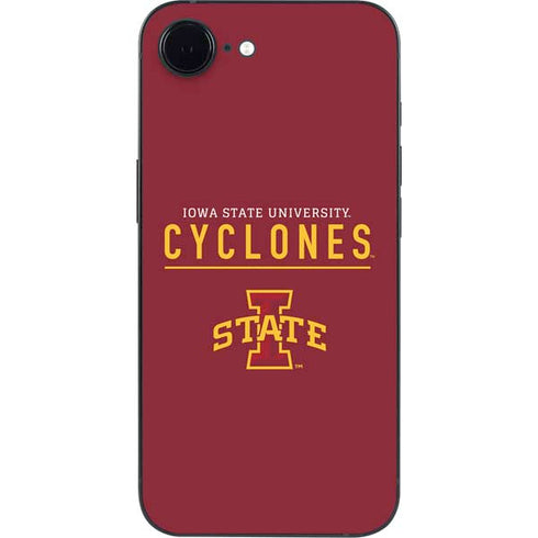 Iowa State University Athletic Text iPhone 16e Skin