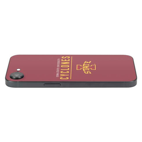 Iowa State University Athletic Text iPhone 16e Skin