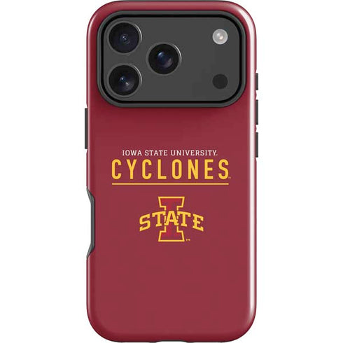 Iowa State University Athletic Text iPhone 18 Pro Impact Case