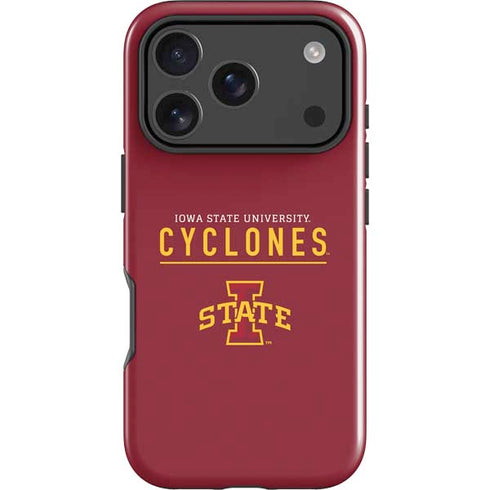 Iowa State University Athletic Text iPhone 18 Pro Max Impact Case