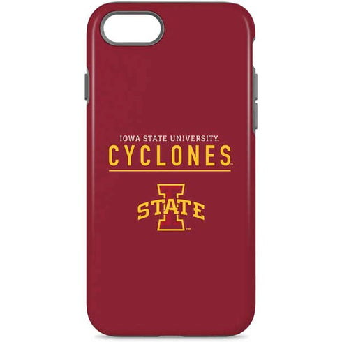 Iowa State University Athletic Text iPhone Cases