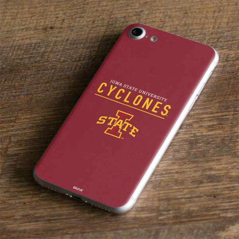 Iowa State University Athletic Text iPhone 8 Skin