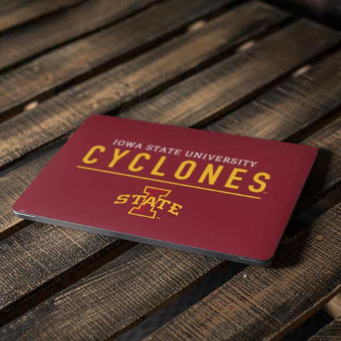 Iowa State University Athletic Text Apple MacBook Air Skin