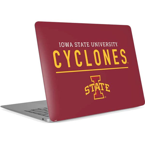 Iowa State University Athletic Text Apple MacBook Air Skin