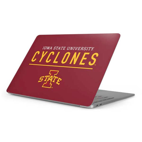 Iowa State University Athletic Text Apple MacBook Pro 16-inch Skin