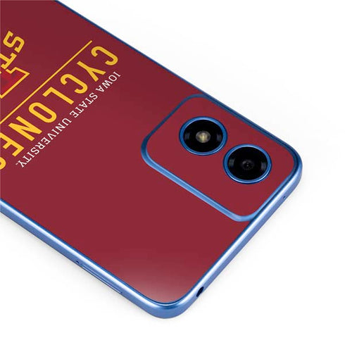 Iowa State University Athletic Text Moto G Play 4G (2024) Skin