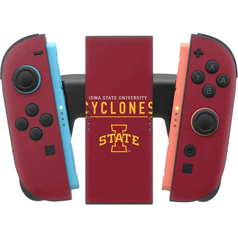 Iowa State University Athletic Text Nintendo Switch 2 (2025) Joy-Con Controller Skin