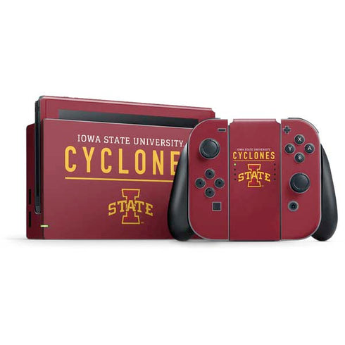 Iowa State University Athletic Text Nintendo Skins