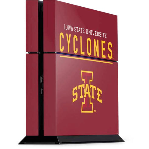 Iowa State University Athletic Text PlayStation PS4 Skins
