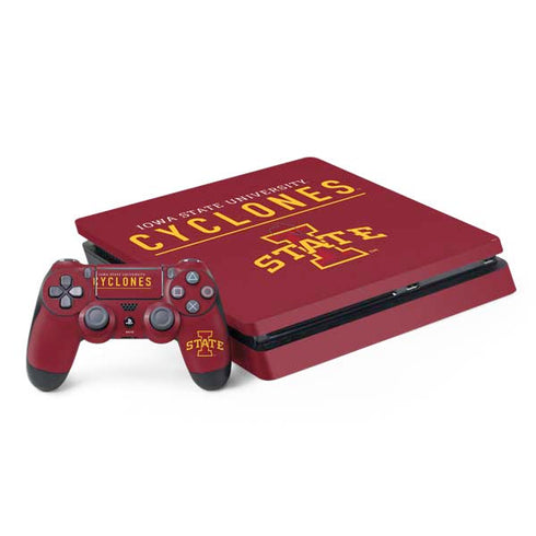Iowa State University Athletic Text PlayStation PS4 Skins