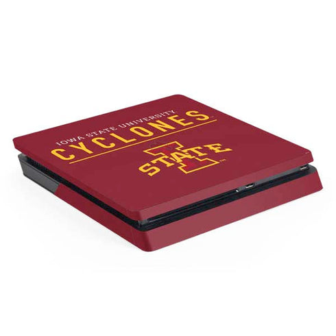 Iowa State University Athletic Text PlayStation PS4 Skins