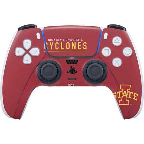 Iowa State University Athletic Text PlayStation PS5 Skins