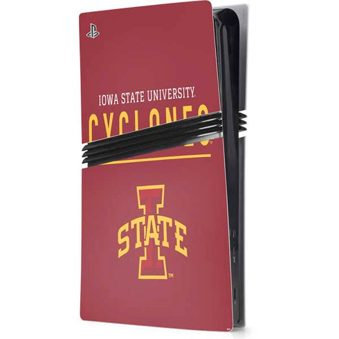 Iowa State University Athletic Text PlayStation PS5 Skins