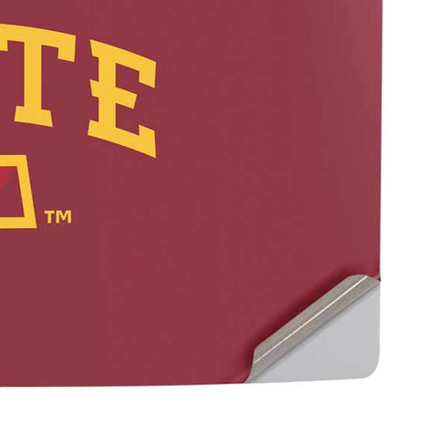 Iowa State University Athletic Text PS5 Pro Disk Console Skin