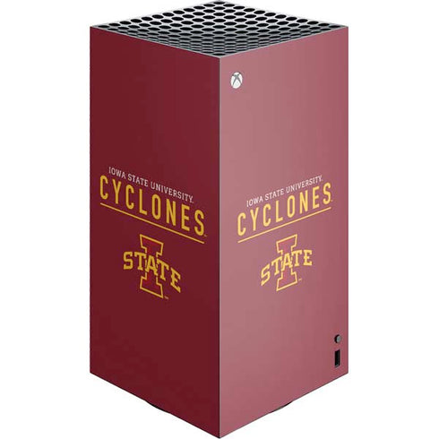 Iowa State University Athletic Text XBox Series X Digital Edition Console Skin