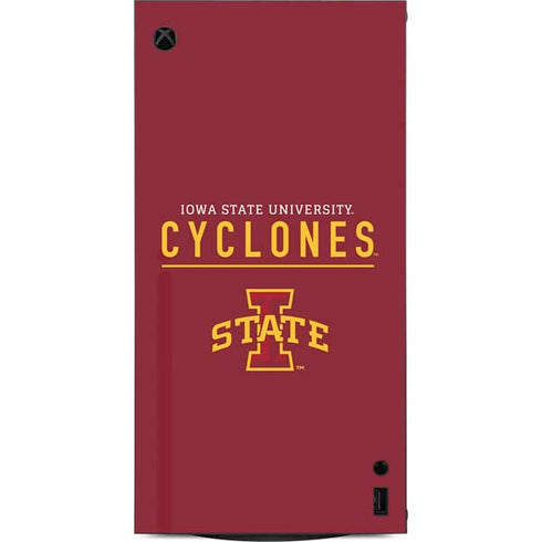 Iowa State University Athletic Text XBox Series X Digital Edition Console Skin