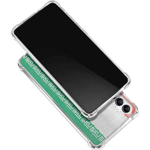 Iran Flag Distressed Galaxy A16 5G Clear Case
