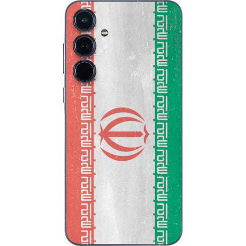 Iran Flag Distressed Galaxy A35 5G Skin