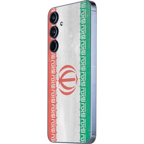 Iran Flag Distressed Galaxy A55 5G Skin