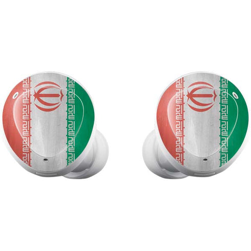 Iran Flag Distressed Galaxy Buds Plus Skin