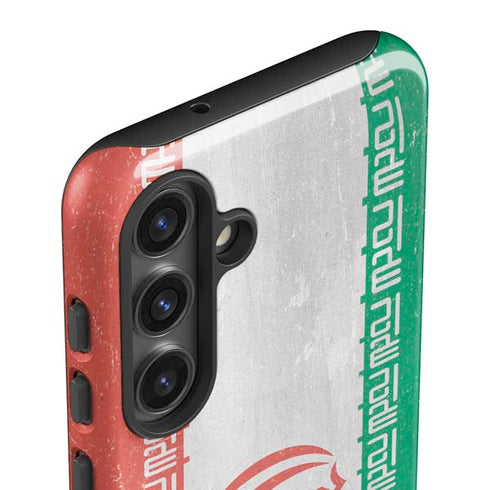 Iran Flag Distressed Galaxy S25 Plus Impact Case