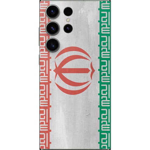 Iran Flag Distressed Galaxy S25 Ultra Skin