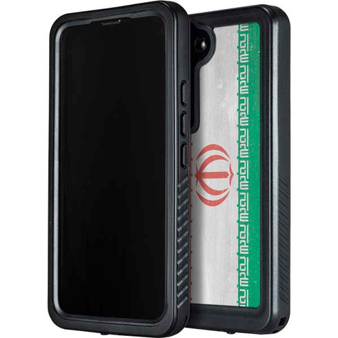 Iran Flag Distressed Galaxy S24 Waterproof Case
