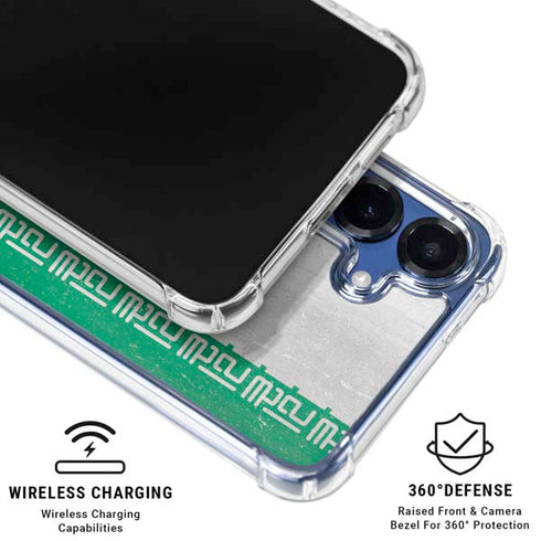 Iran Flag Distressed Galaxy S25 Clear Case