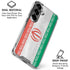Iran Flag Distressed Galaxy S26 Plus Clear Case