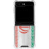 Iran Flag Distressed Galaxy Z Flip6 Clear Case