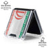 Iran Flag Distressed Galaxy Z Flip6 Clear Case