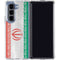 Iran Flag Distressed Galaxy Z Fold5 5G Clear Case