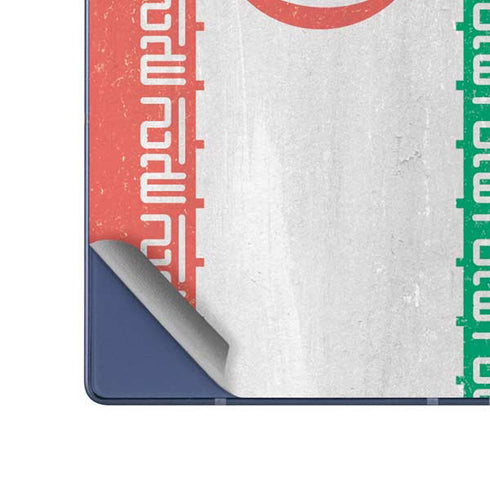 Iran Flag Distressed Galaxy Z Fold6 Skin