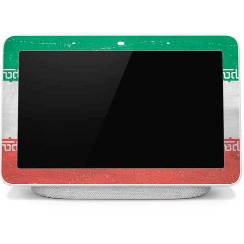 Iran Flag Distressed Google Home Hub Skin