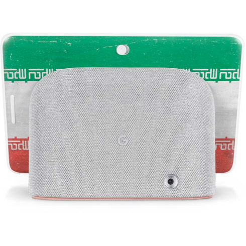 Iran Flag Distressed Google Home Hub Skin