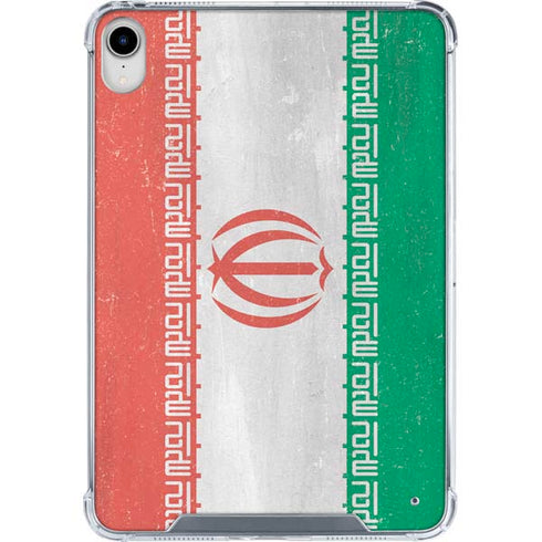 Iran Flag Distressed iPad 11th Gen (2025) Clear Case