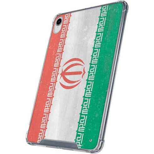 Iran Flag Distressed iPad 11th Gen (2025) Clear Case