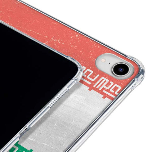 Iran Flag Distressed iPad 11th Gen (2025) Clear Case