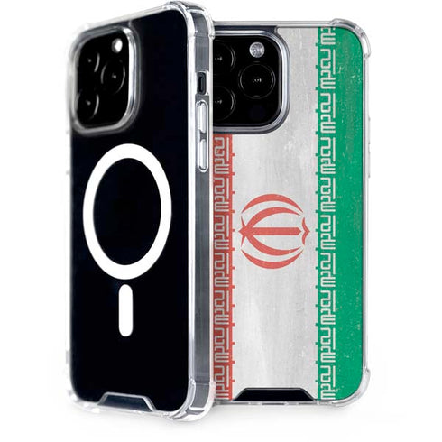 Iran Flag Distressed iPhone Cases