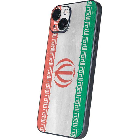 Iran Flag Distressed iPhone 15 Skin