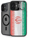Iran Flag Distressed iPhone 16 Plus Kickstand Case