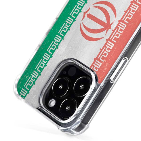 Iran Flag Distressed iPhone 16 Pro Max MagSafe Case